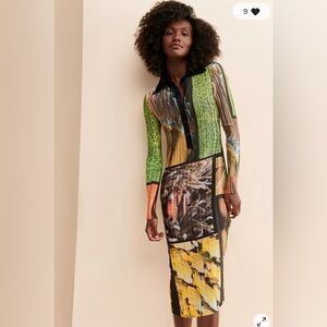 NWOT Arthur Apparel Box Pleat Shirt Dress